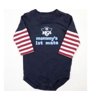 Gymboree Mommy’s First Mate Bodysuit Tiny Pirates Line Size 3-6 Months